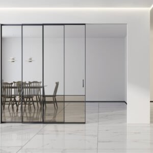 Linked sliding door